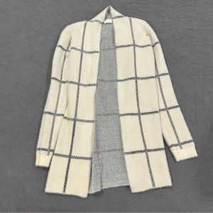 Cyrus Brand fuzzy Cream Cardigan size small